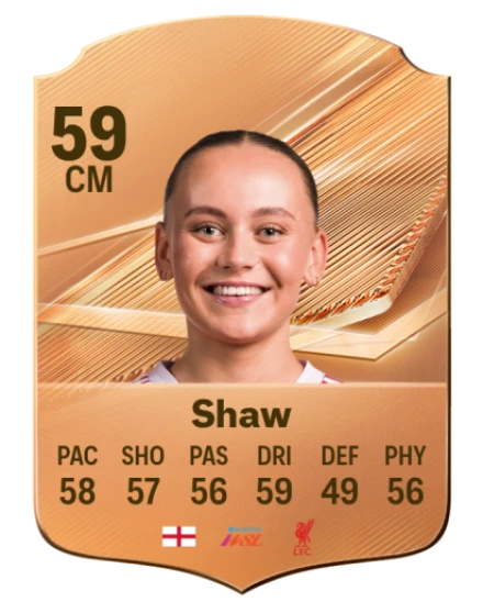 Shaw 59 Bronze CM FC 27 card