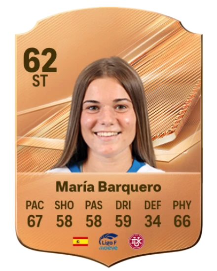 María Barquero 62 Bronze ST FC 27 card