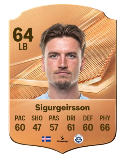 Sigurgeirsson 64 Bronze LB FC 27 card