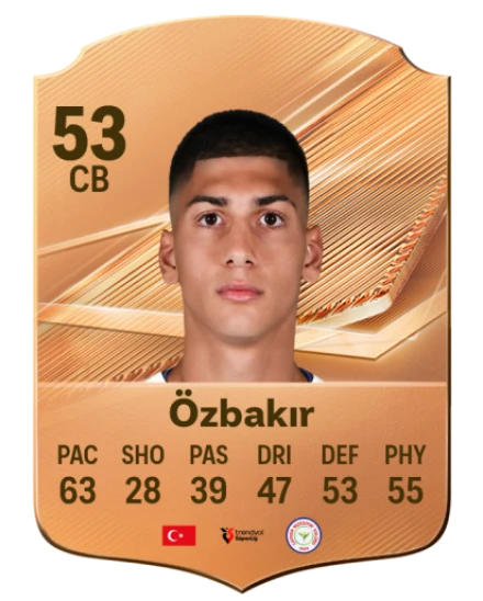 Özbakır 53 Bronze CB FC 27 card