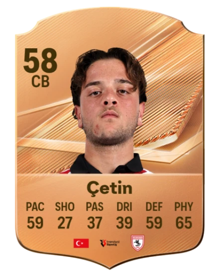 Çetin 58 Bronze CB FC 27 card