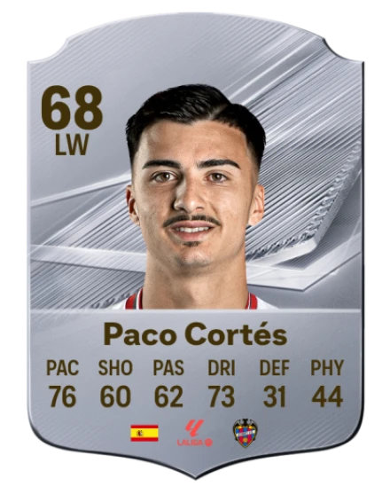 Paco Cortés 68 Silver LW FC 27 card