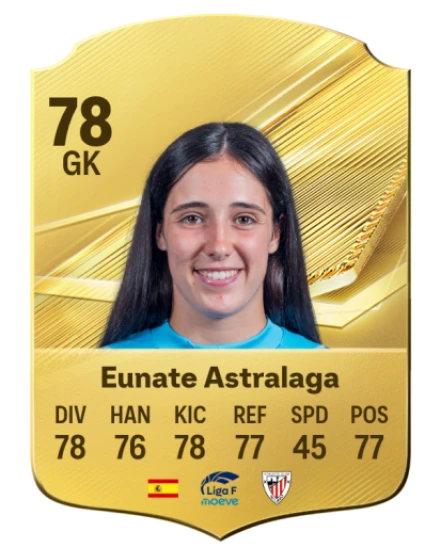 Eunate Astralaga 78 Common GK FC 26 card