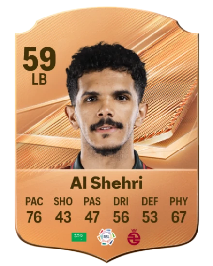 Al Shehri 59 Bronze LB FC 27 card