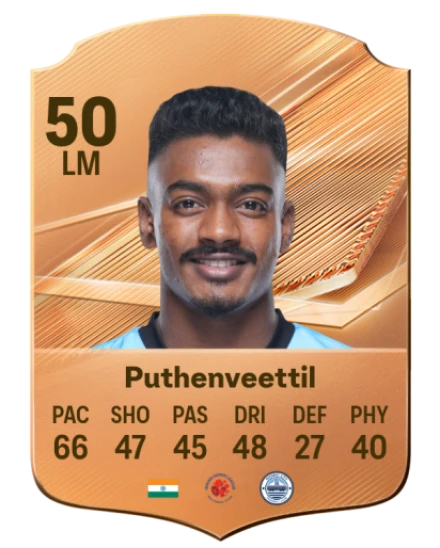 Puthenveettil 50 Common LM FC 26 card