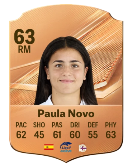 Paula Novo 63 Bronze RM FC 27 card