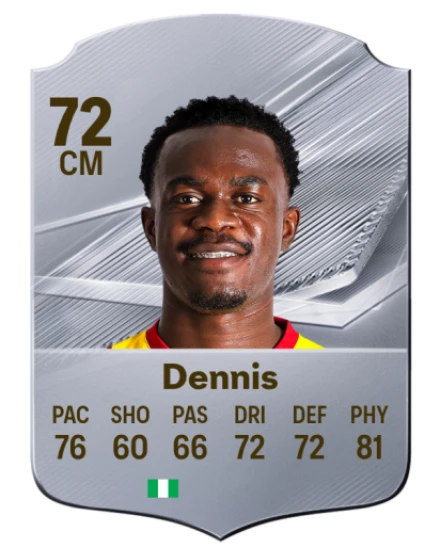 Dennis 72 Rare CM FC 26 card