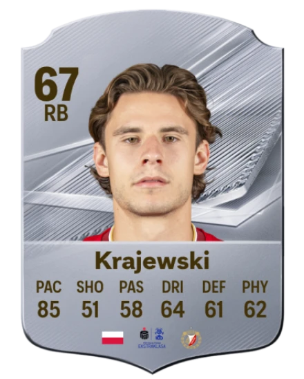 Krajewski 67 Silver RB FC 27 card