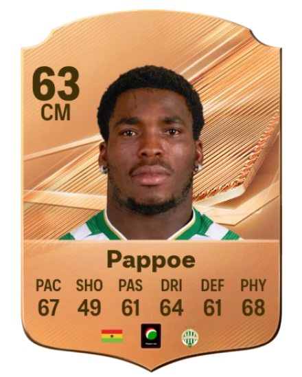 Pappoe 63 Bronze CM FC 27 card