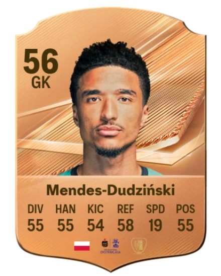 Mendes-Dudziński 56 Bronze GK FC 27 card