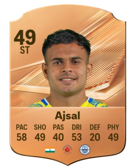 Ajsal 49 Bronze ST FC 27 card