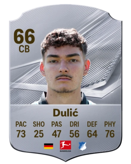 Dulić 66 Silver CB FC 27 card
