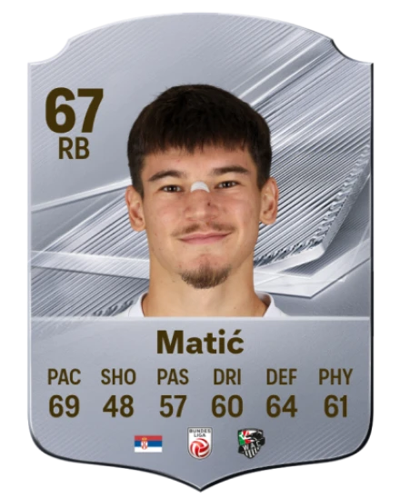 Matić 67 Common RB FC 26 card
