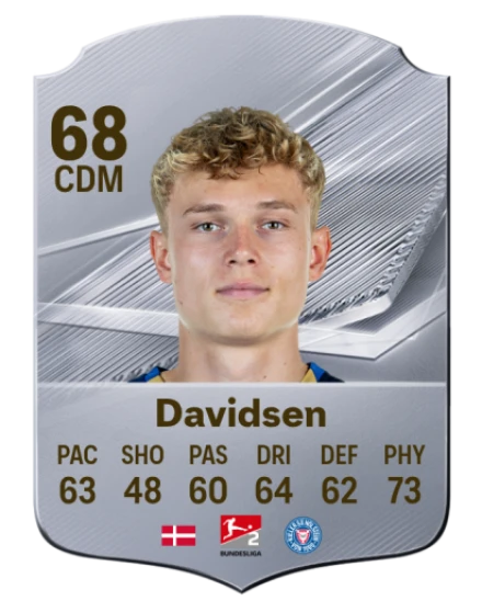 Davidsen 68 Silver CDM FC 27 card