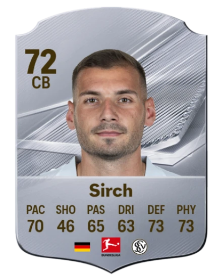 Sirch 72 Common CB FC 26 card