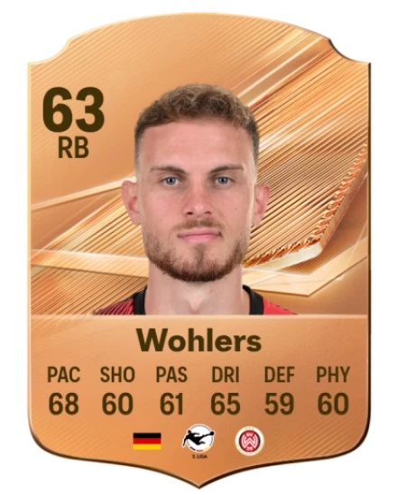 Wohlers 63 Bronze RB FC 27 card