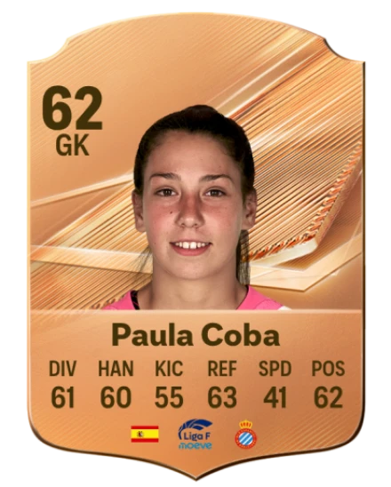 Paula Coba 62 Bronze GK FC 27 card