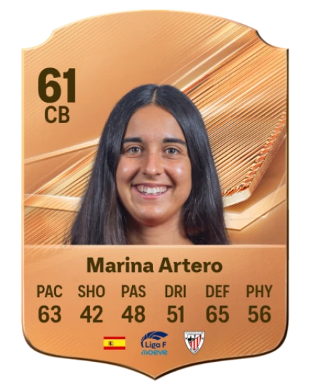 Marina Artero 61 Bronze CB FC 27 card