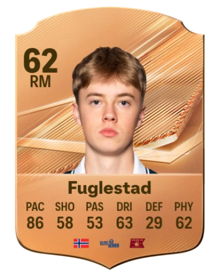 Fuglestad 62 Bronze RM FC 27 card