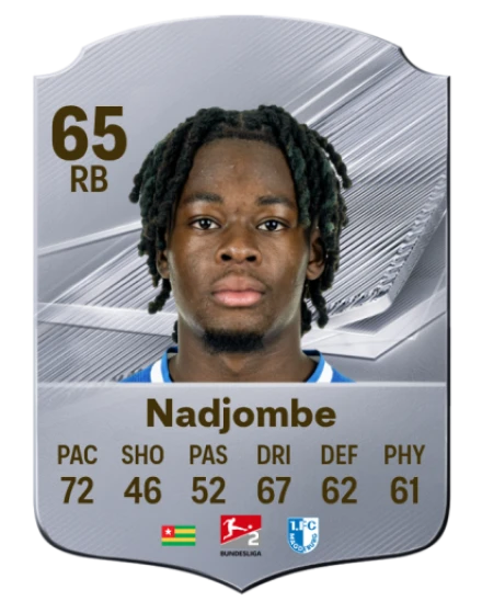 Nadjombe 65 Silver RB FC 27 card