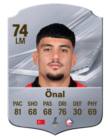 Önal 74 Silver LM FC 27 card