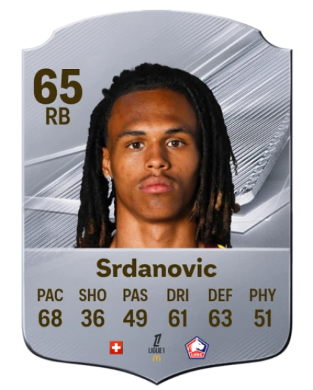 Srdanovic 65 Silver RB FC 27 card