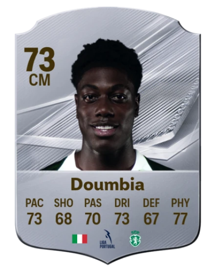Doumbia 73 Silver CM FC 27 card