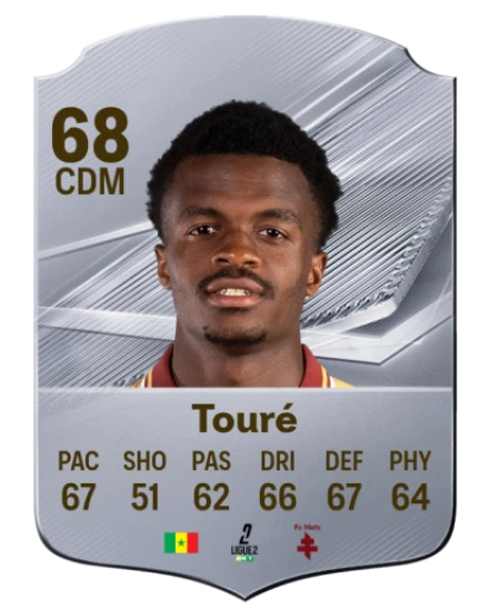 Touré 68 Common CDM FC 26 card