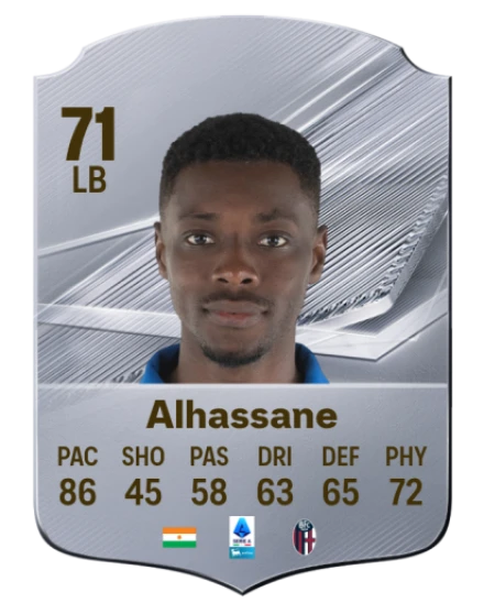Alhassane 71 Silver LB FC 27 card
