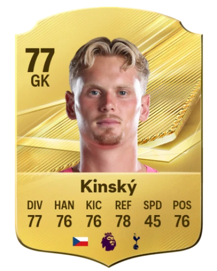 Kinský 77 Gold GK FC 27 card