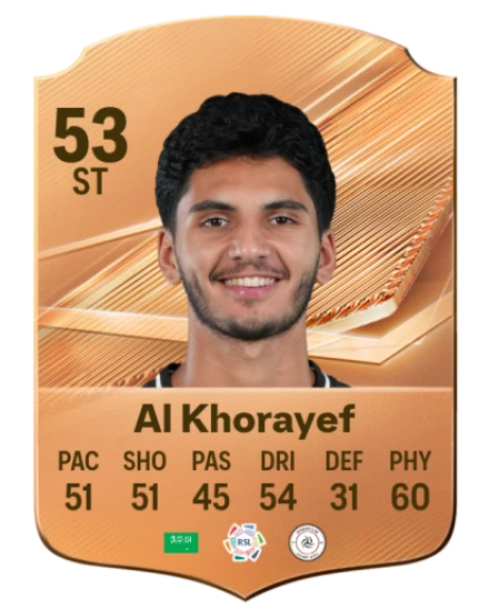 Al Khorayef 53 Bronze ST FC 27 card