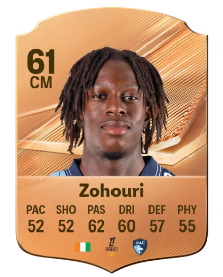 Zohouri 61 Bronze CM FC 27 card