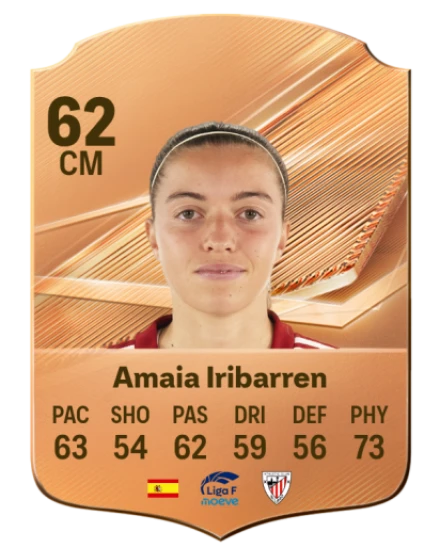 Amaia Iribarren 62 Bronze CM FC 27 card
