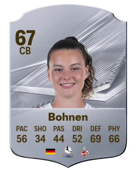 Bohnen 67 Silver CB FC 27 card