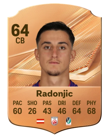 Radonjic 64 Common CB FC 26 card