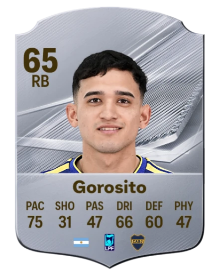 Gorosito 65 Silver RB FC 27 card