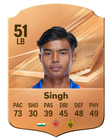 Singh 51 Common LB FC 26 card