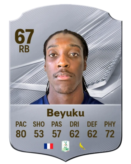 Beyuku 67 Silver RB FC 27 card