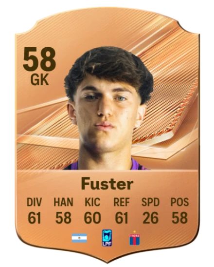 Fuster 58 Bronze GK FC 27 card