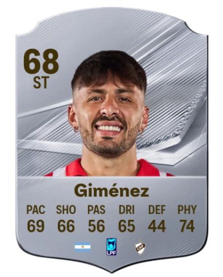 Giménez 68 Silver ST FC 27 card