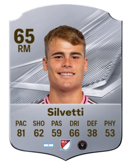 Silvetti 65 Silver RM FC 27 card