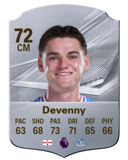 Devenny 72 Silver CM FC 27 card