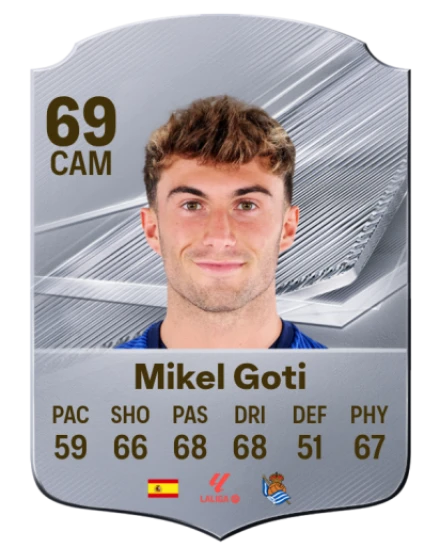 Mikel Goti 69 Silver CAM FC 27 card