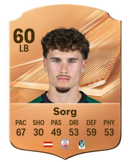 Sorg 60 Bronze LB FC 27 card