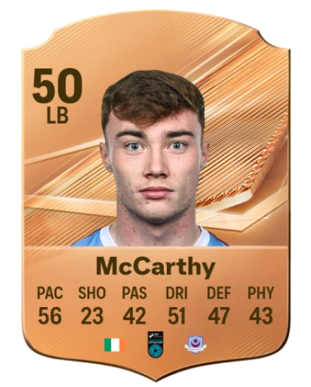 McCarthy 50 Bronze LB FC 27 card
