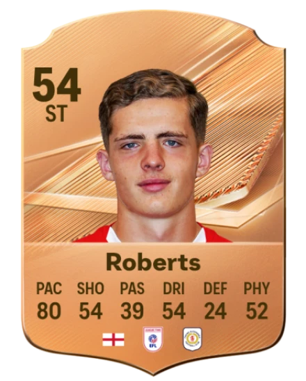 Roberts 54 Bronze ST FC 27 card