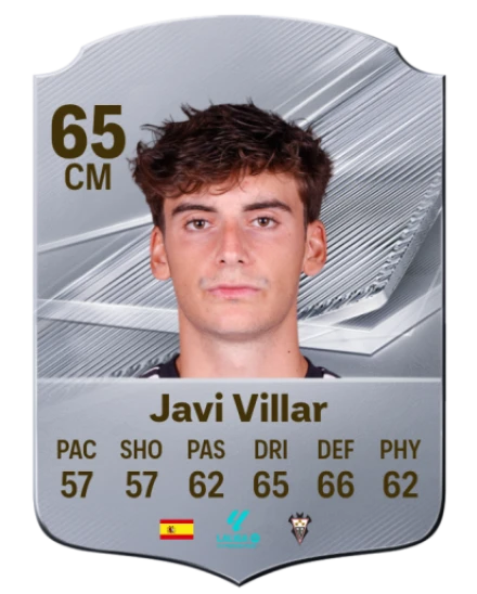 Javi Villar 65 Silver CM FC 27 card