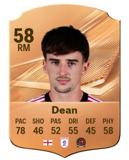 Dean 58 Bronze RM FC 27 card