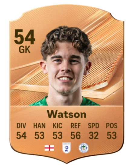 Watson 54 Bronze GK FC 27 card