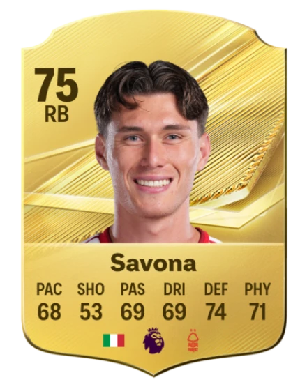 Savona 75 Gold RB FC 27 card